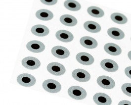 Flat Eyes, Ice Gray Metallic, 3.5 mm
